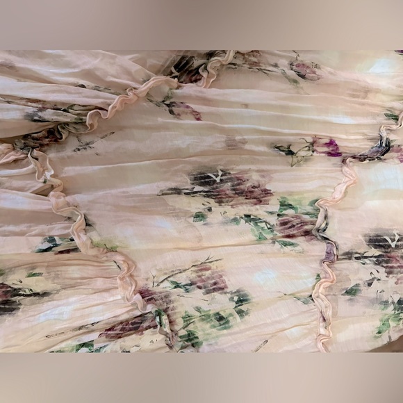 Sofie the Label A Dream is a Wish 3/4 Romance Sleeve Watercolor Asymmetric Frock - Picture 13 of 13